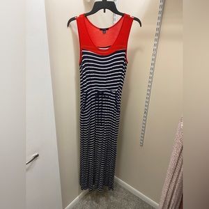 Nautical Maxi Dress size Medium